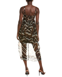 Amur Zarina Bustier Silk Maxi Dress