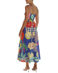 OLOEY Oloey Printed Midi Dress