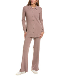 525 America 2Pc Rib Cardigan & Pant Set