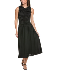 Kenneth Cole Kenneth Cole Drawstring A-Line Midi Dress