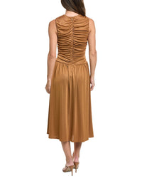 Kenneth Cole Kenneth Cole Drawstring A-Line Midi Dress