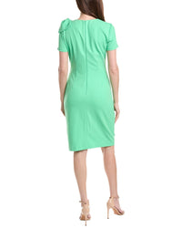 Adrianna Papell Adrianna Papell Pleated Bow Mini Dress