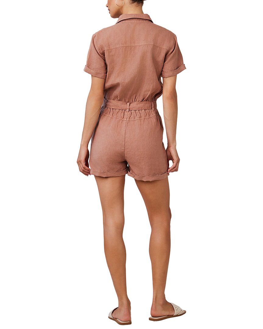Bella Dahl Rolled Hem Linen Utility Romper
