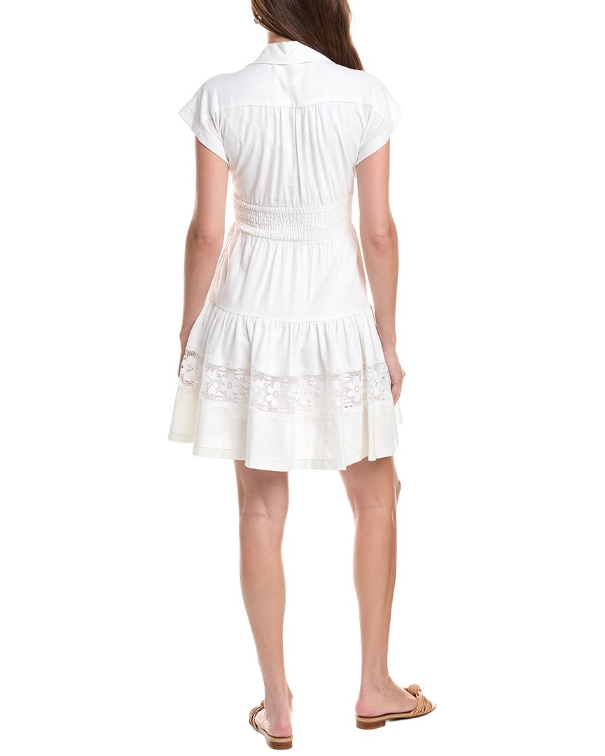Taylor Taylor Linen-Blend Mini Dress