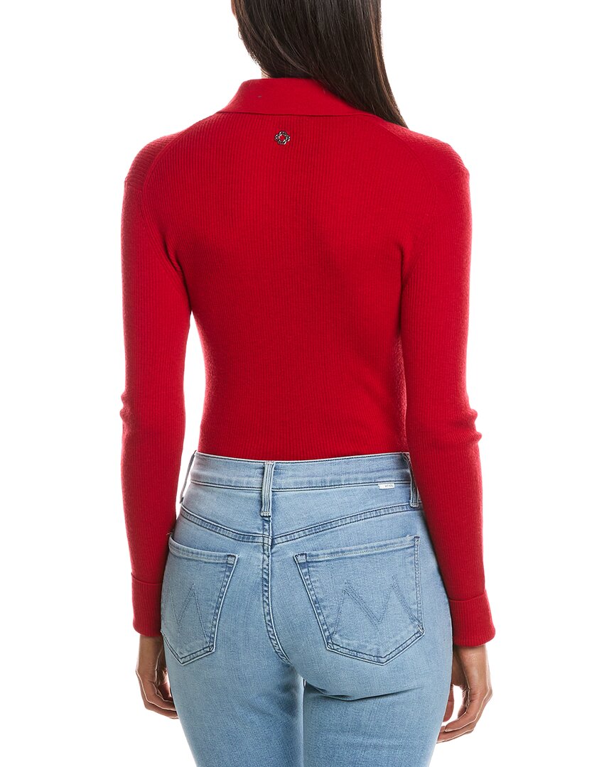 Maje Wool & Silk-Blend Bodysuit