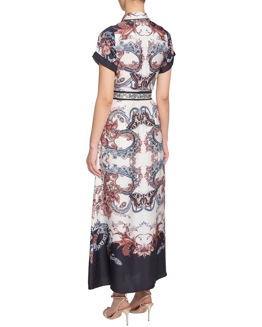 Marchesa Notte Belted Twill Shirt Dress