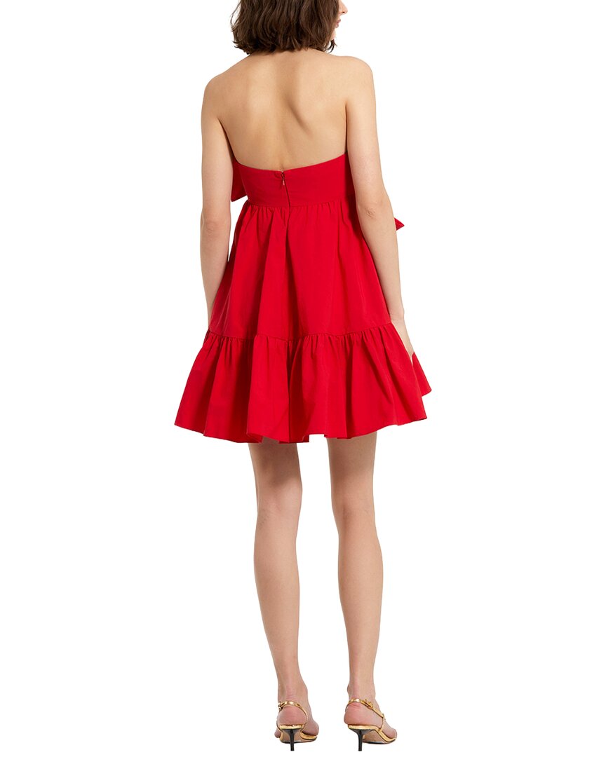 Mac Duggal Mac Duggal Faille Strapless Twist Bow Mini Dress