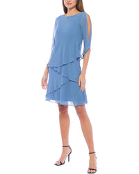 Oleg Cassini Solid Mini Dress