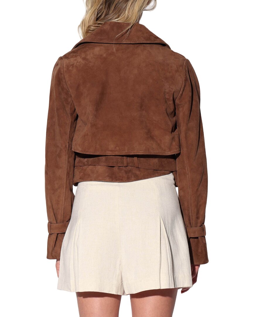 Walter Baker Rexa Suede Short Trench Coat
