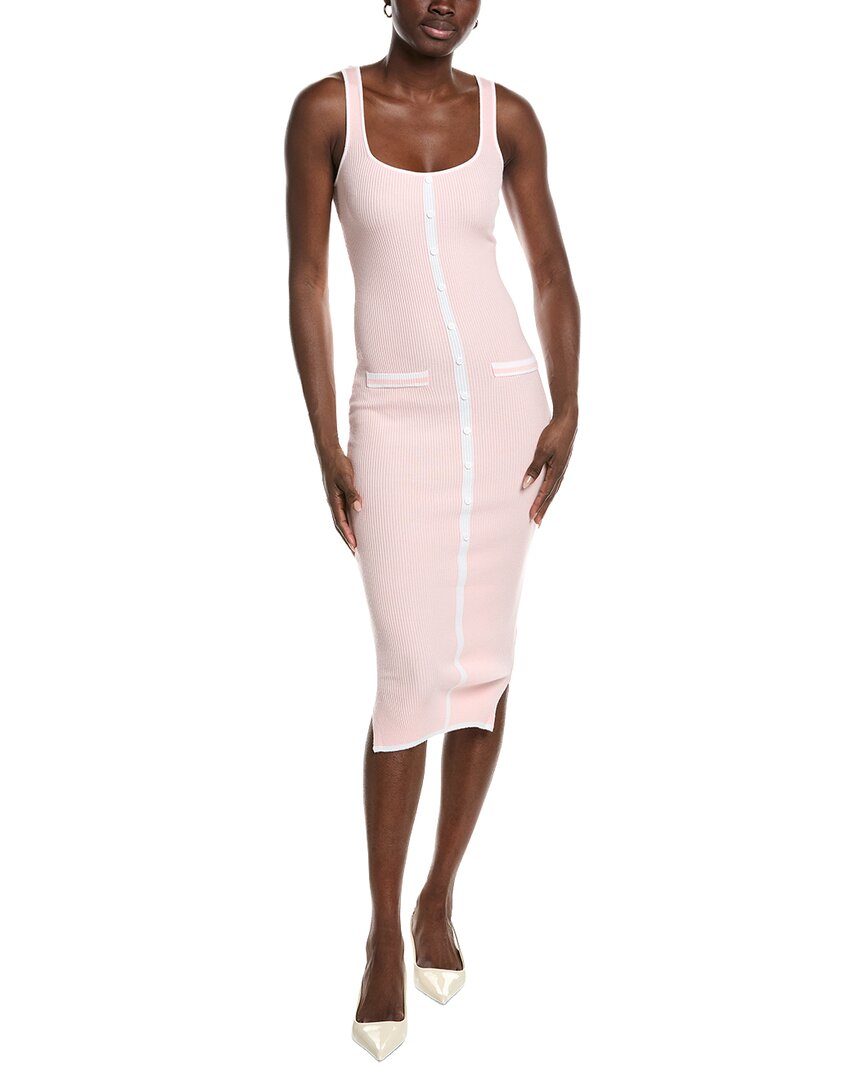 Marion Contrast Piping Ribbed Pocket Dress