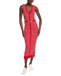 Marion V-Neck Stripe Bodycon Dress
