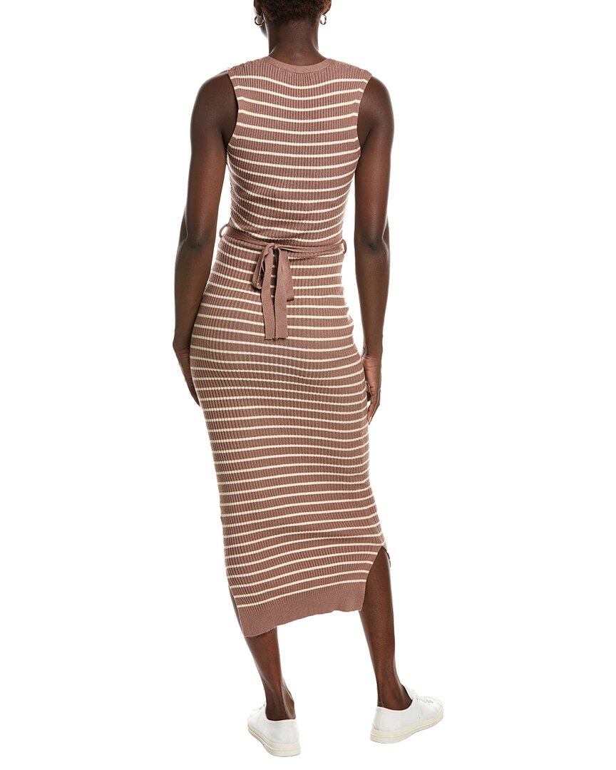 Marion V-Neck Stripe Bodycon Dress