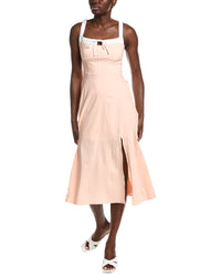 Marion Lace Slitted Mid Dress