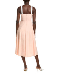 Marion Lace Slitted Mid Dress
