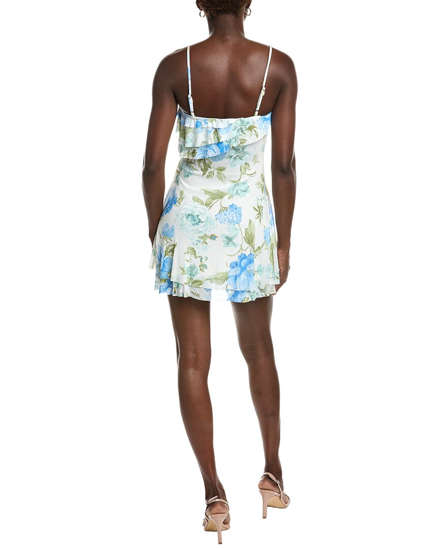 Marion Floral Print Mesh Mini Dress