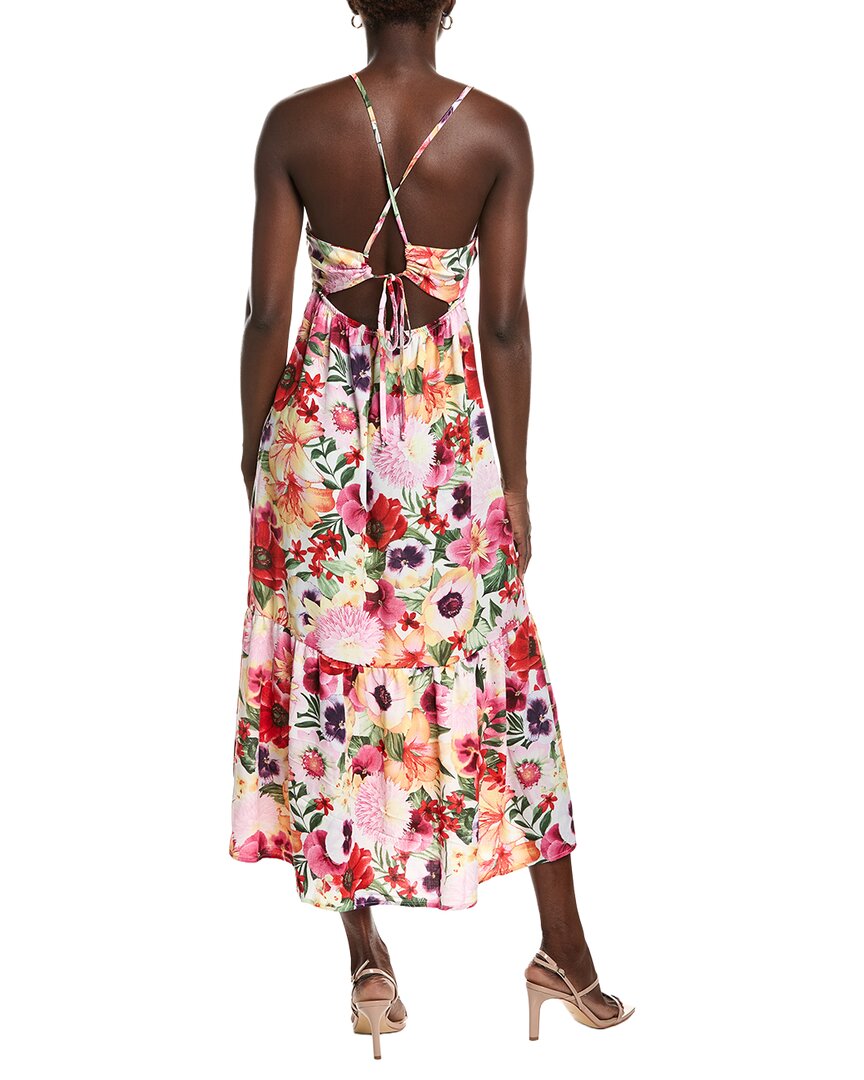 Marion Floral Cross Back Beaded Dress