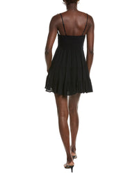 Marion A-Line Crocheted Weave Textured Dress