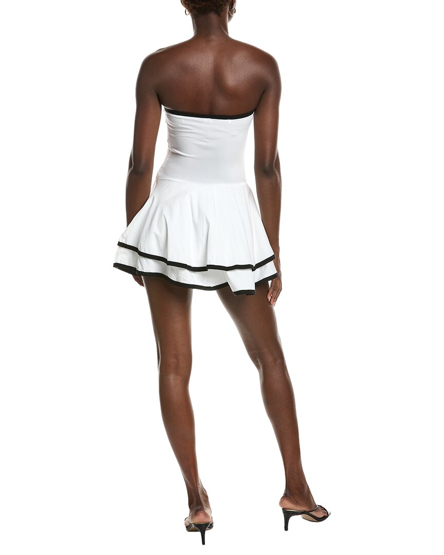 Marion Bandeau Fitted Tiered Ruffle Dress