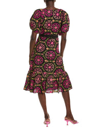 Sam Edelman Sam Edelman Regalia Eyelet Puff Sleeve Midi Dress