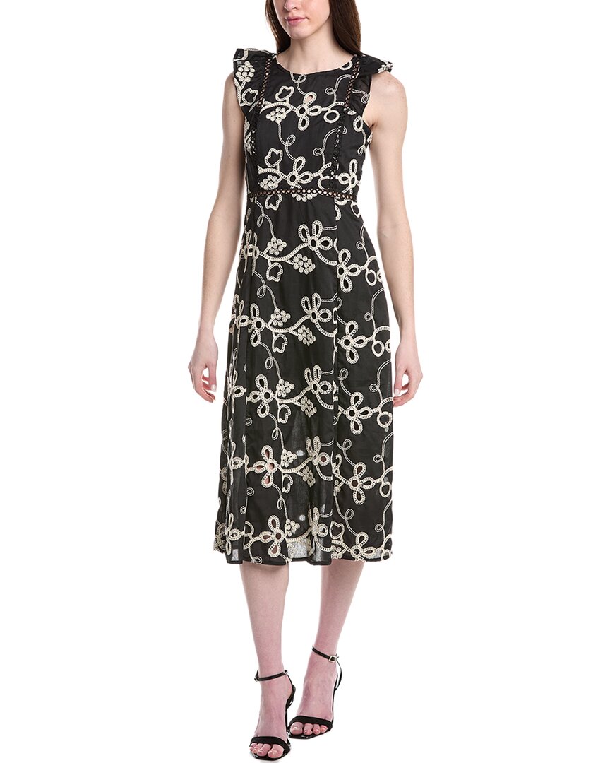 Sam Edelman Rope Embroidered Midi Dress