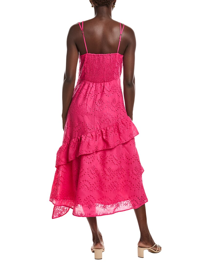 sam edelman maxi dress Ruffle Tiered Dresses - Women - Clothing Color:Barbie Pink Delicate eyelet embroidery adds Usmc Dress Blues Female