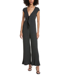 Project Social T Lowa Tie Front Rib Jumpsuit