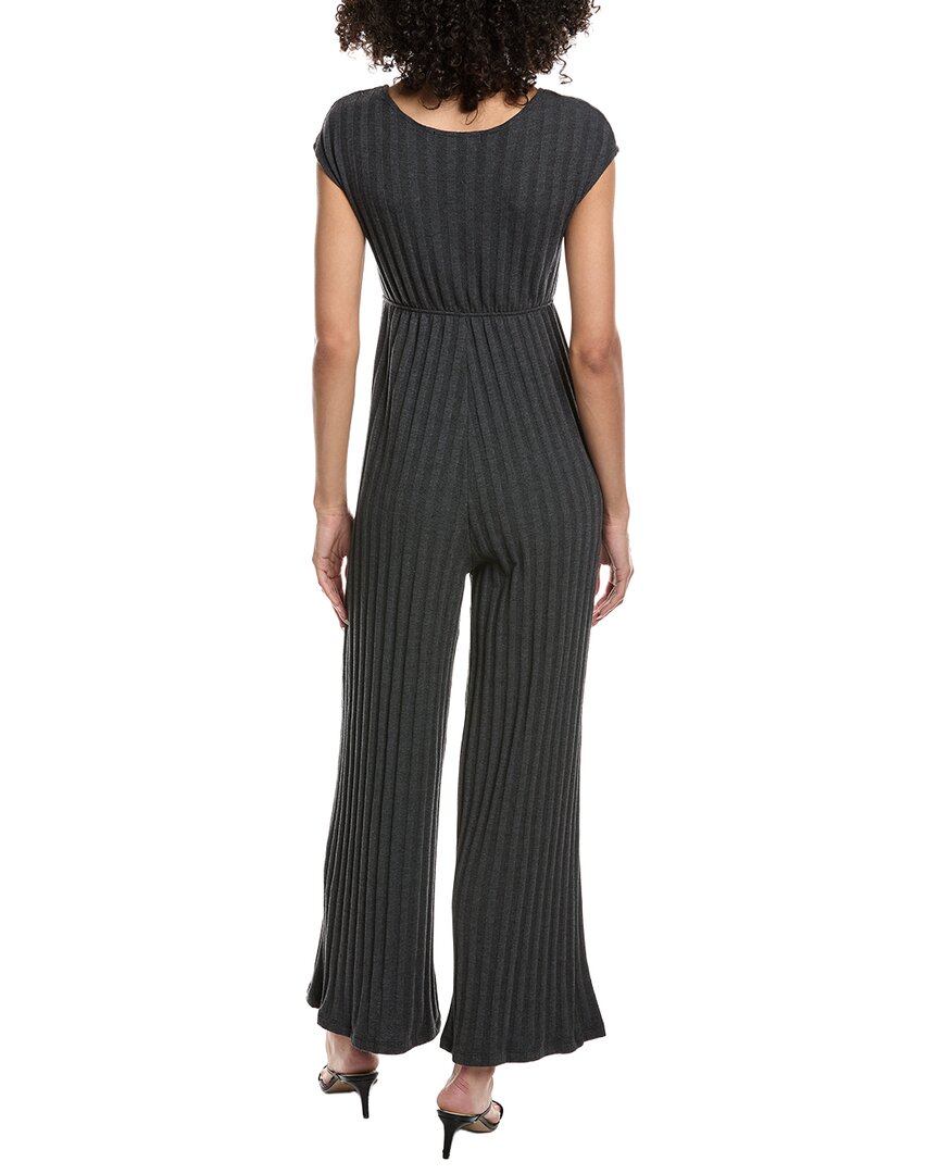 Project Social T Lowa Tie Front Rib Jumpsuit