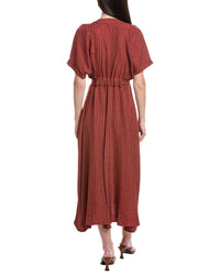 Maison Tara Stripe Midi Dress