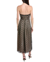 Maison Tara Circle Lace Midi Dress
