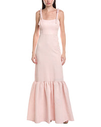 Maison Tara Jacquard Lurex Maxi Dress