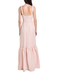 Maison Tara Jacquard Lurex Maxi Dress