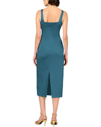 Aidan Mattox Solid Midi Dress