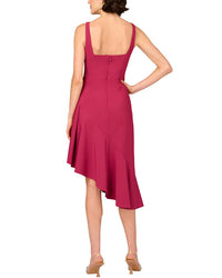 Aidan Mattox Solid Midi Dress