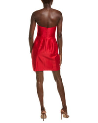 Marchesa Notte Floral Mikado Mini Dress