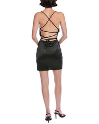 Marion Satin Rhinestone Mini Dress