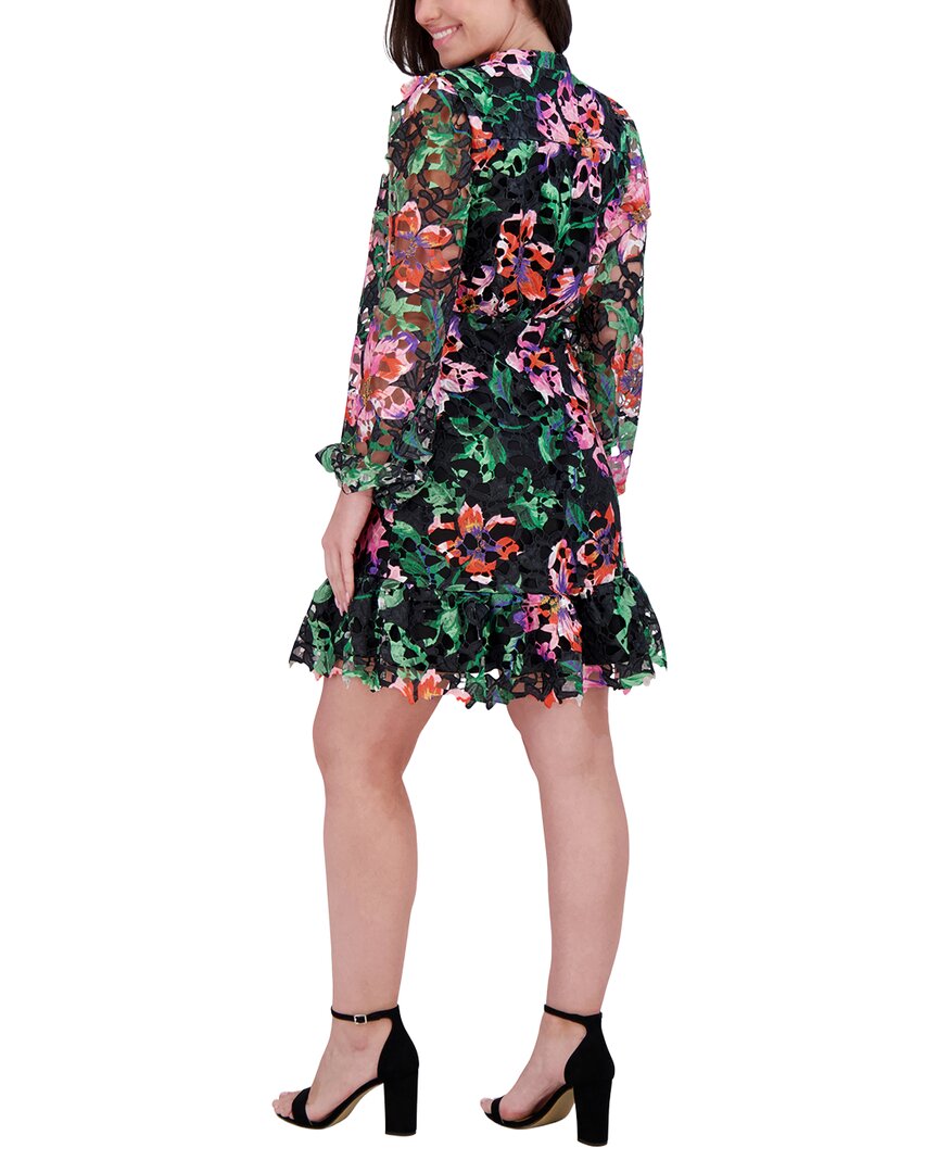 Kensie Printed Heavy Lace Mini Dress