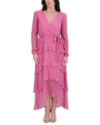 Kensie Shimmer Knit Midi Dress