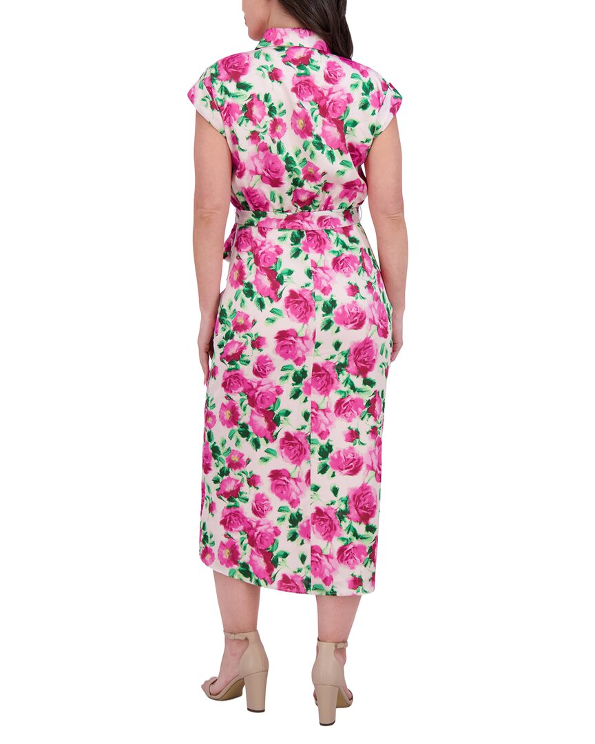 Kensie Printed Charmeuse Midi Dress