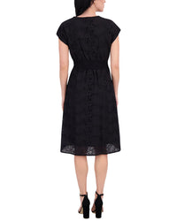 Kensie Embroidered Midi Dress