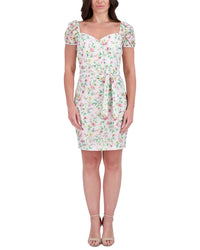 Kensie Printed Lace Mini Dress