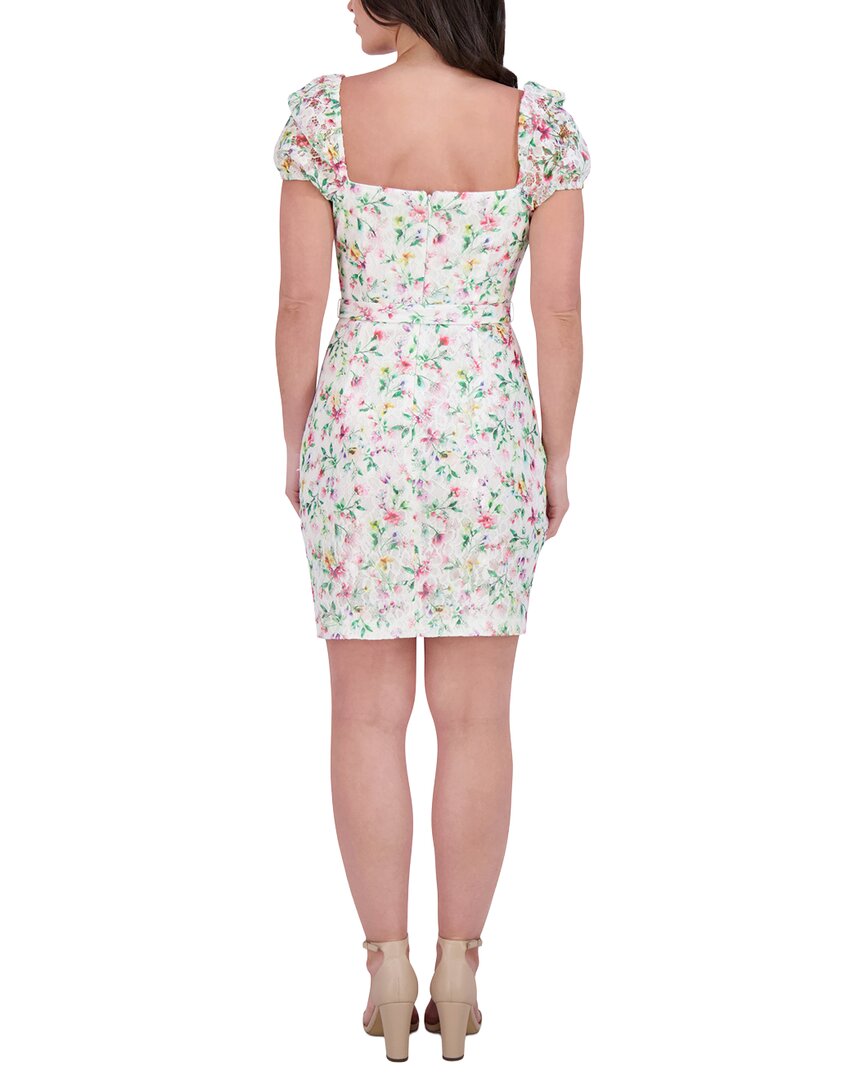 Kensie Printed Lace Mini Dress