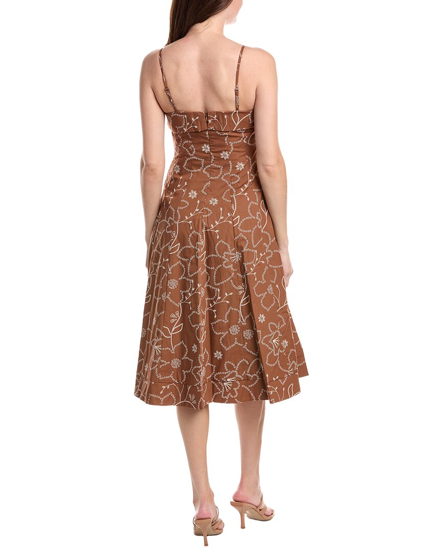 Sam Edelman Puff Embroidery Midi Dress