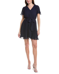 Sam Edelman Pleated Plisse Mini Dress