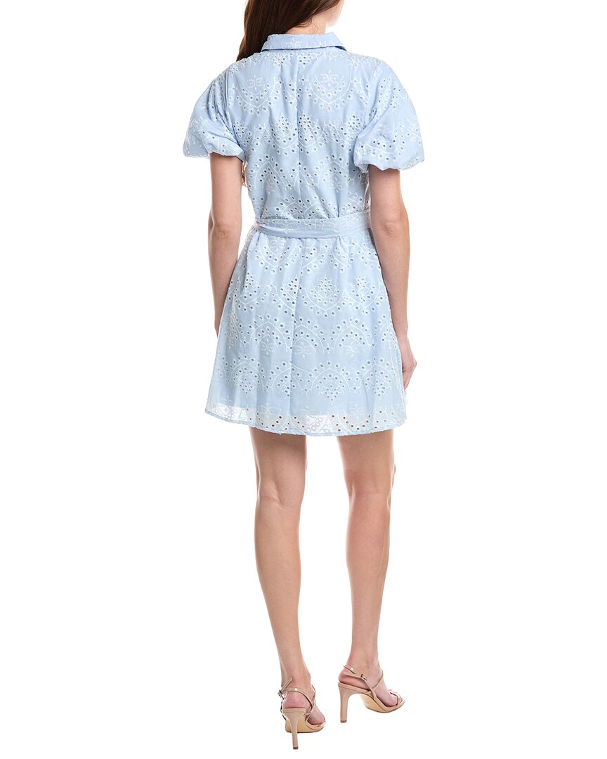 Sam Edelman Puff Sleeve Eyelet Shirtdress