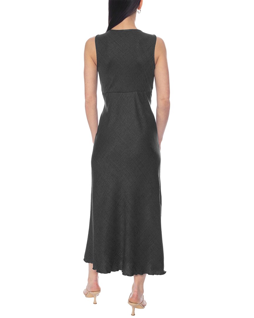 Tash + Sophie Solid Ruffle Trim Dress