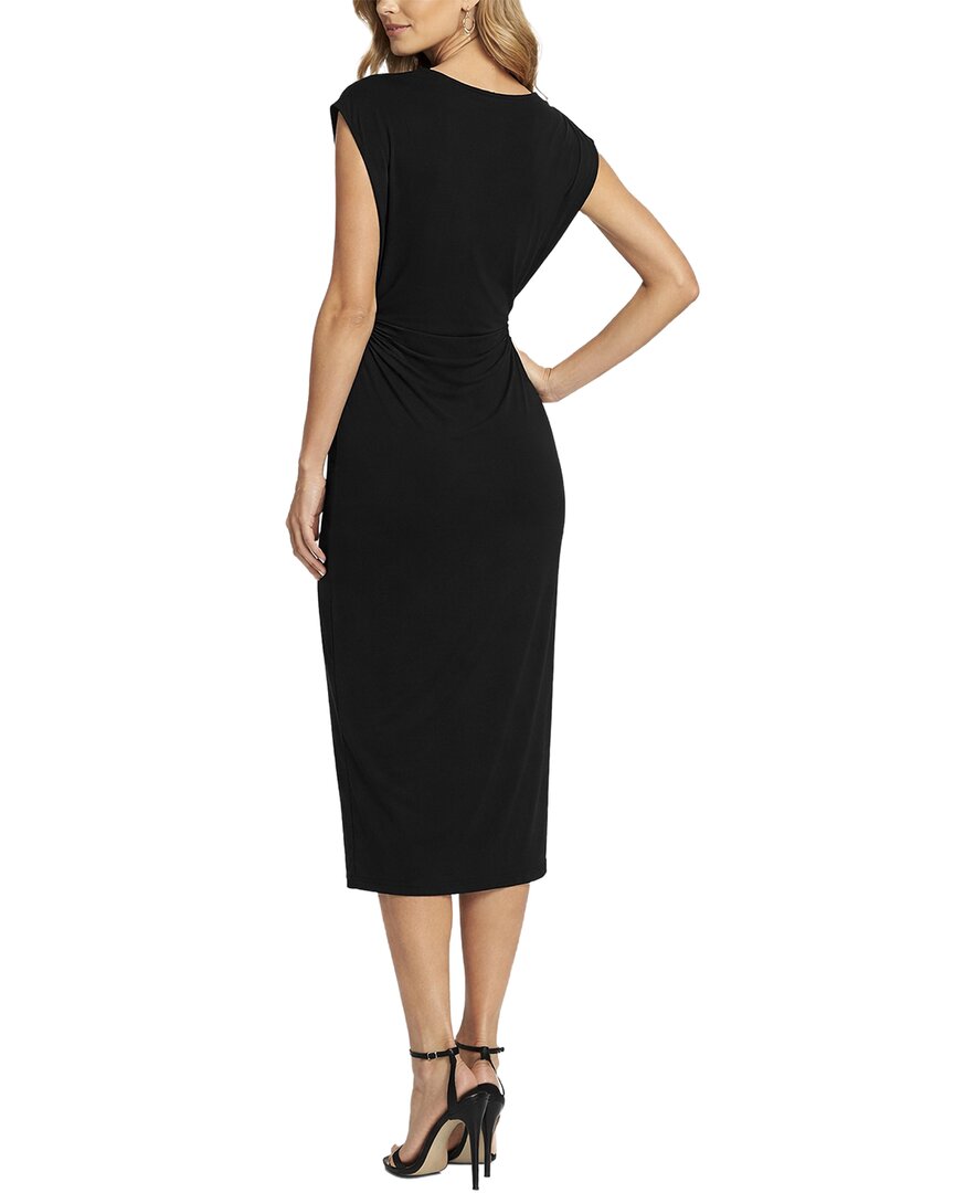 Tash + Sophie Side Ruched Midi Dress