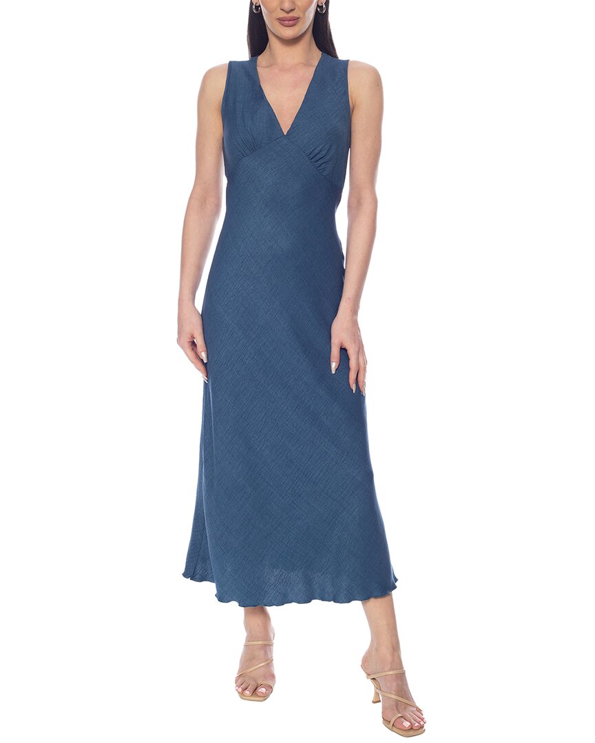 Tash + Sophie Solid Ruffle Trim Dress