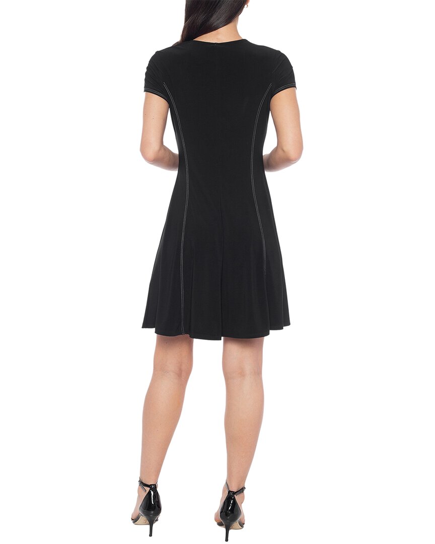 Tash + Sophie Contrast Stitch Seamed Dress