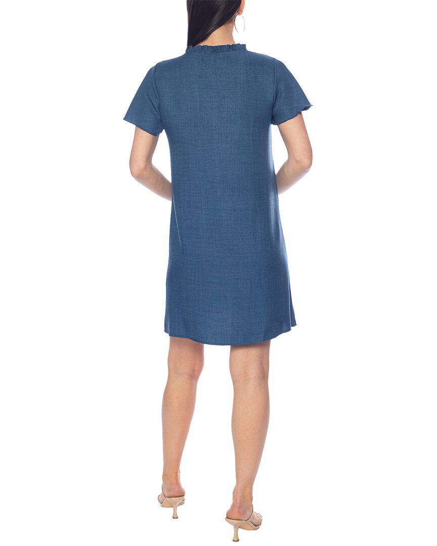 Tash + Sophie Macarena Flutter Sleeve Ruffle V Neck