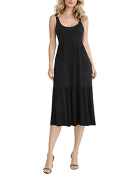 Tash + Sophie Sleeveless Ity Tiered Maxi Dress